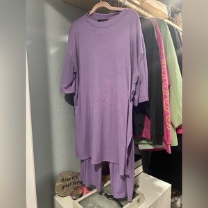 Dressed in LALA Playsuit in Lilac Medium